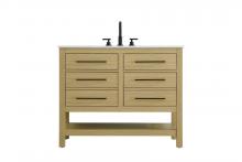  VF60542MHB - 42 inch Single Bathroom Vanity in Honey Brown