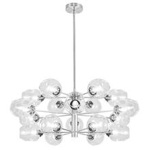  ABI-3318C-PC-CLR - 18 Light Halogen Chandelier Polished Chrome with Clear Glass