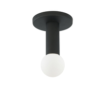  ADS-41FH-MB - 1 Light Incandescent Flush Mount, Matte Black