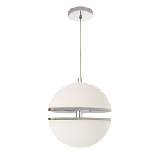  AMC-1330LEDP-PC - 30W Pendant, Polished Chrome w/ White Glass