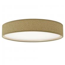  CFLD-1522-NAT - LED Flush Mount, Satin Chrome Finish, Natural Shade