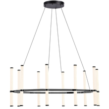  CVT-3260C-MB - 60W Chandelier, Matte Black with White Acrylic Diffuser