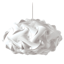  DBL-FLT-790 - 3 Light Pendant, Polished Chrome Finish, White Fabric