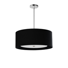  HEL-224P-PC-BW - 4 Light Helena Pendant Polished Chrome Black with White Diffuser