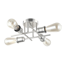  NEB-184SF-BC - 4 Light Flush Mount, Burnished Chrome Finish