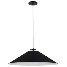  PDC-241P-MB - 1 Light Incandescent Pendant, Matte Black