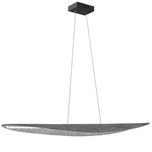  PKN-4930HP-MB-500 - 30W Horizontal Pendant, Matte Black with Grey Felt Shade