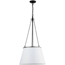  PLY-181P-MB-WH - 1 Light Incandescent Pendant, Matte Black w/ White Shade