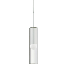  PMR-171P-MW - 1 Light Incandescent Pendant, Matte White with Clear Glass