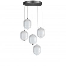  PRI-1530LEDP-MB - 30W Multi Pendant, MB w/ CLR Pattern Acrylic