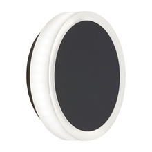  TOP-612LEDW-MB - 12W Matte Black Wall Sconce w/ Frosted Acrylic Diffuser