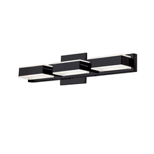  VLD-215-3W-MB - 3 Light LED Wall Vanity, Matte Black Finish