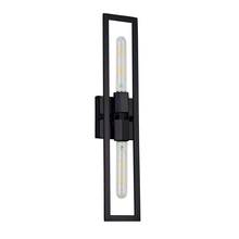  WTS-222W-MB - 2 Light Incandescent Wall Sconce, Matte Black