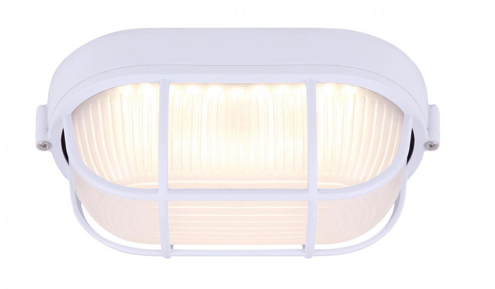LED Outdoor Light, Frosted Glass, 12W Integrated LED, 750 Lumens, 4.5" W x 4.125" H x 8.25&#