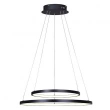 Canarm LCH128A24BK - LEXIE, MBK Color, 24" Wide Cord LED Chandelier, Acrylic, 42W LED (Integrated), D