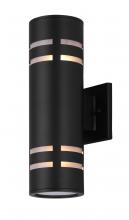  IOL256BK - Tay, 2 Lt Outdoor Down Light, Stainless Steel ,Top and Bottom Glass Diffusers, 60W Type A