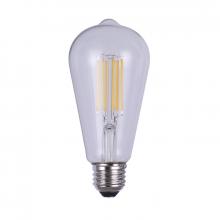  B-LST64-6 - LED Vintage Bulb, E26 Socket, 6W ST64 Shape, 2200K, 480 Lumen, Dimmable, 15000 Hours