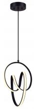 Canarm LCH232A11BK - JASE, LCH232A11BK, 11 " Width Cord LED Chandelier, 20W LED (Integrated), Dimmable, 1300Lumens, 3