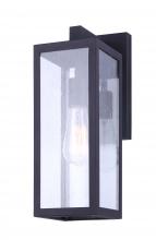 Canarm IOL456BK - NEWPORT, MBK, 1 Lt Outdoor Down Light, Seeded Glass, 100W Type A