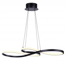 Canarm LCH213A29BK - OLA, LCH213A29BK, MBK Color, 29" Wide Cord LED Chandelier, 45.5W LED (Integrated), Dimmable
