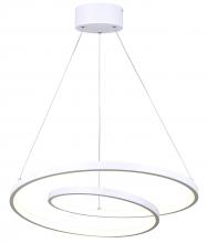 Canarm LCH259A20WH - LIVANA, LCH259A20WH, MWH Color, 20" Width Cord LED Chandelier, 29W LED (Integrated), Dimmable