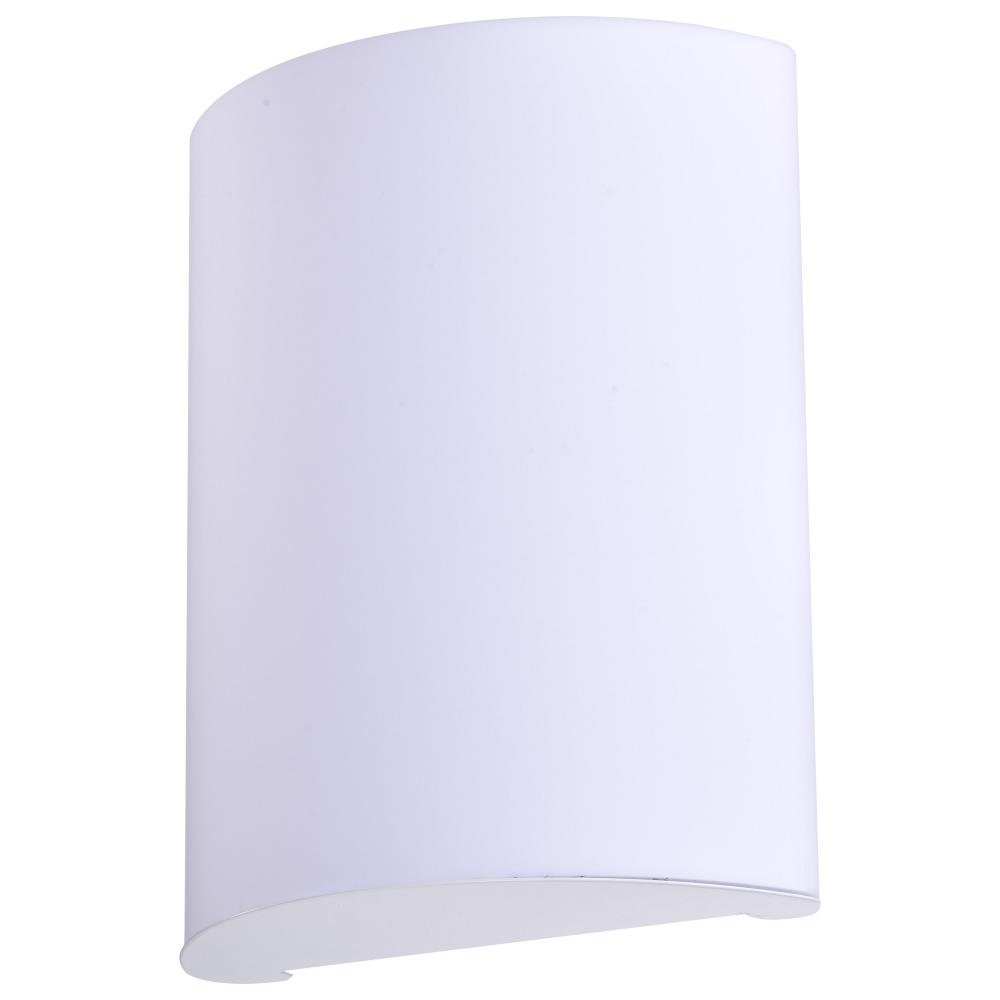 Crispo LED 9 inch; Wall Sconce; White Finish; CCT Selectable 3K/4K/5K