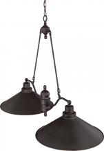  60/1703 - Bridgeview - 2 Light Island Pendant - Mission Dust Bronze Finish