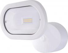 Nuvo 65/205 - LED Security Light; Single Head; White Finish; 3000K