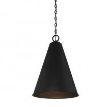 Savoy House Meridian M70112MBK - 1-Light Pendant in Matte Black