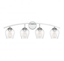  M80033CH - 4-Light Bathroom Vanity Light in Chrome