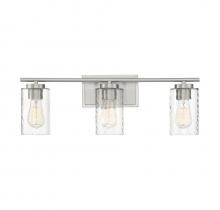  M80038BN - 3-Light Bathroom Vanity Light in Brushed Nickel