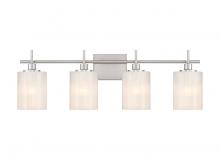  M80085BN - 4-Light Bathroom Vanity Light in Brushed Nickel