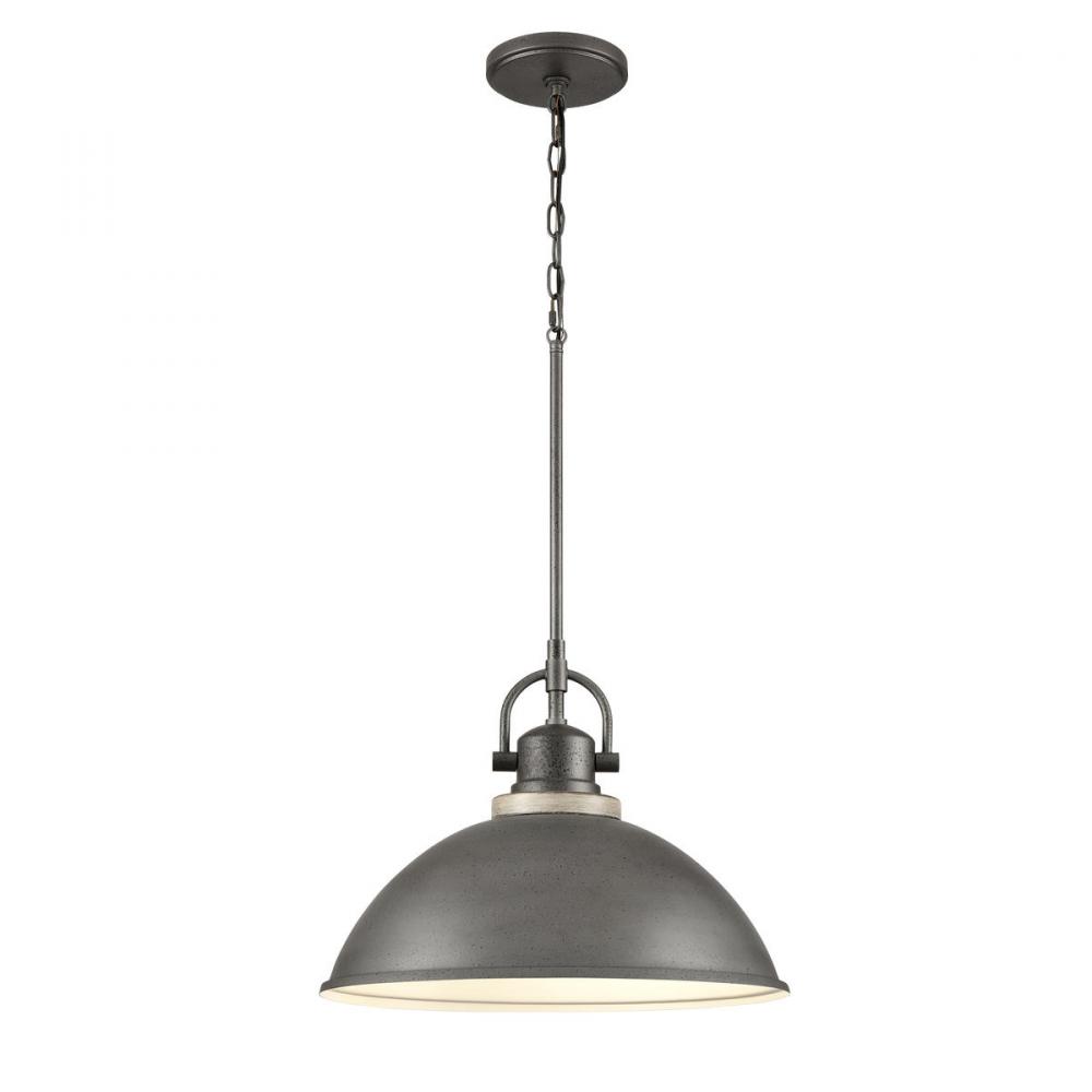 North Shore 18'' Wide 1-Light Outdoor Pendant - Iron