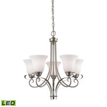  1005CH/20-LED - Thomas - Brighton 22'' Wide 5-Light Chandelier - Brushed Nickel