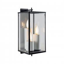 ELK Home 1151-MB-CL - Back Bay 24.5'' High 3-Light Outdoor Sconce - Matte Black