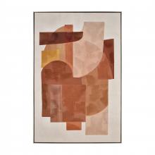  S0016-11340 - Ochre Framed Abstract Wall Art