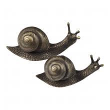  S0037-12133/S2 - Snail Object - Set of 2 - Bronze (2 pack)