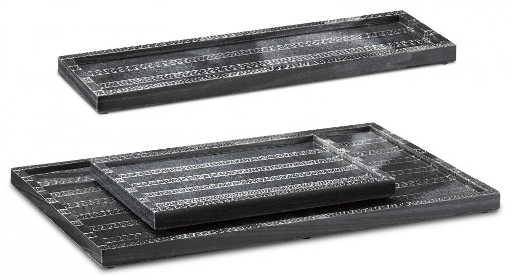 Everett Black Tray Set