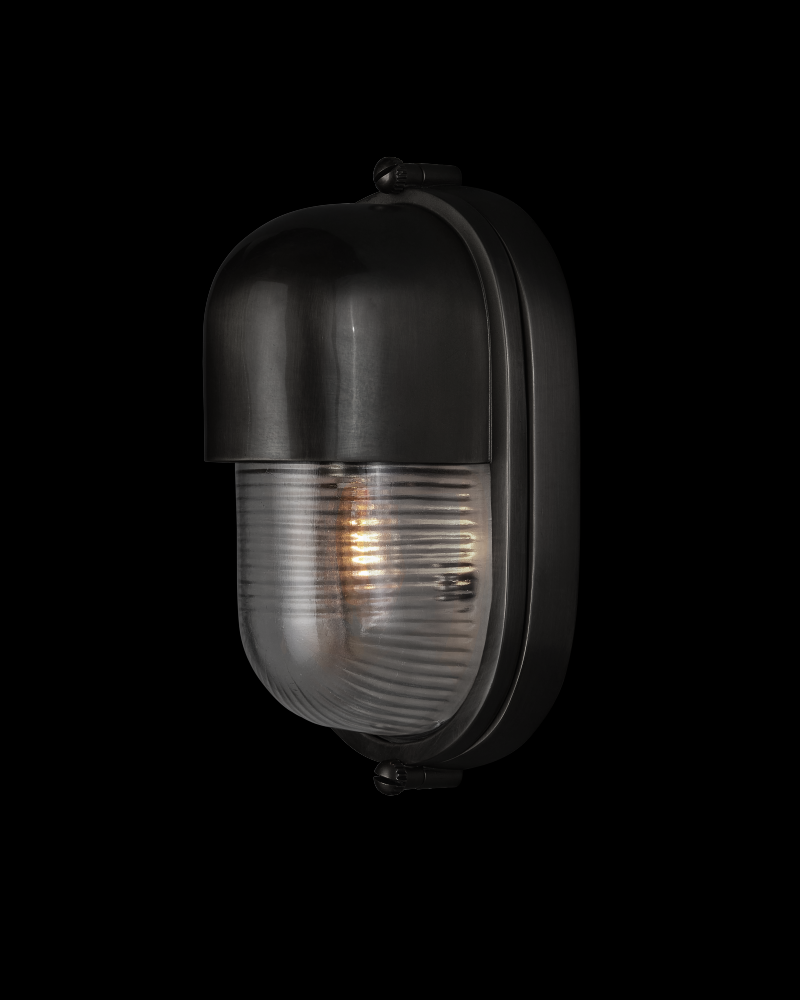 Maritime Black Outdoor Wall Sconce