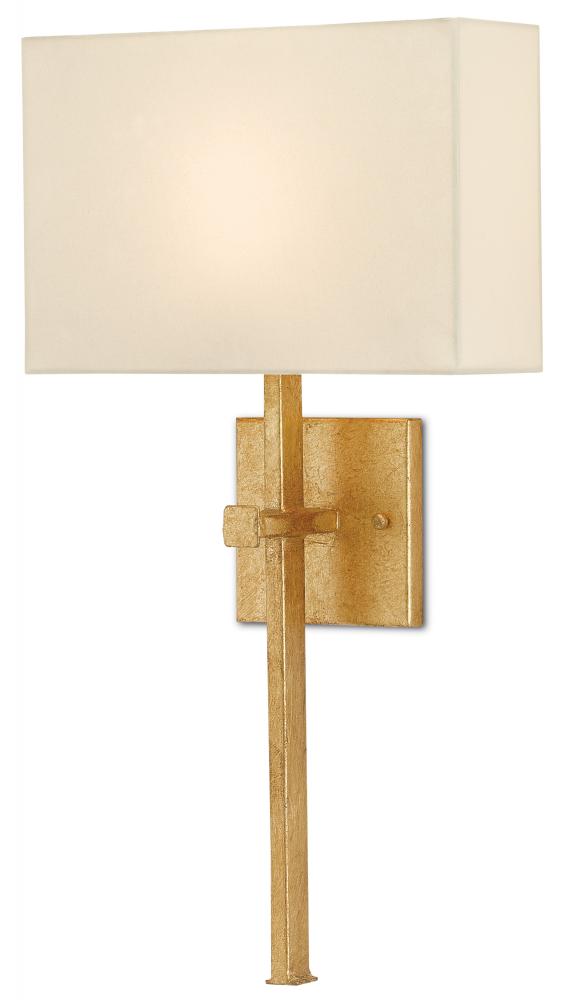 Ashdown Gold Wall Sconce, Whit