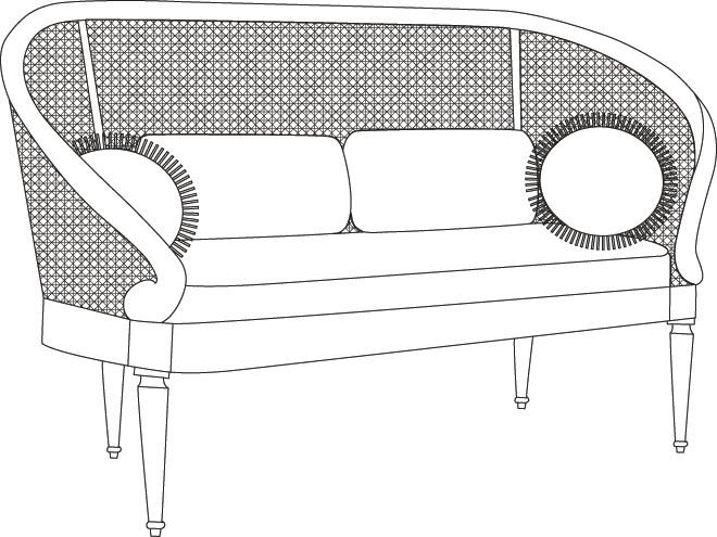 Pompadour Settee