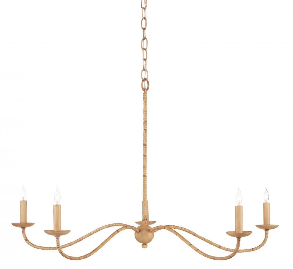 Saxon Small Tan Chandelier