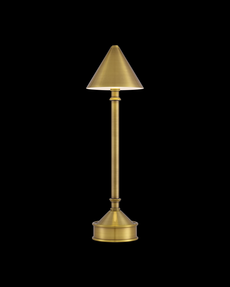 Traipse Brass Cordless Table Lamp