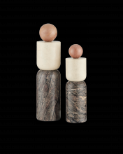  1200-0817 - Moreno Marble Objects Set of 2