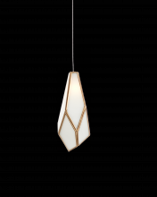 Currey 9000-1033 - Glace White 1-Light Round Multi-Drop Pendant