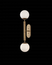  5800-0034 - Barbican Double-Light Brass Wall Sconce