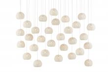 Currey 9000-0914 - Piero White 30-Light Linear Multi-Drop Pendant