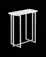  4000-0070 - Cora White Marble Accent Table