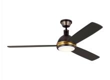 VC Monte Carlo Fans 3HCKR60BNZHABD - Hicks 60" LED Ceiling Fan